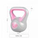 Gorilla Sports Kettlebell činka, vinylová, ružová, 2 kg