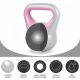 Gorilla Sports Kettlebell činka, vinylová, ružová, 2 kg