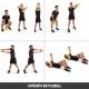 Gorilla Sports Kettlebell činka, pogumovaný povrch, 28 kg