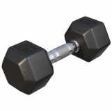 Gorilla Sports Šesťhranná pogumovaná činka, 8 kg