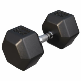 Gorilla Sports Šesťhranná pogumovaná činka, 30 kg
