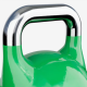 Gorilla Sports Súťažný kettlebell, zelený, 24 kg