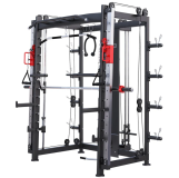 Gorilla Sports Multifunkčná kladková veža, 219 cm, čierna