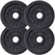 SCSports Sada liatinových kotúčov, 4 x 2,5 kg