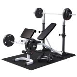 Gorilla Sports Sada tréningovej lavice + závažia, 75 kg