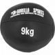 Gorilla Sports Sada kožených medicinbalov, 55 kg, čierna