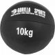 Gorilla Sports Sada kožených medicinbalov, 55 kg, čierna