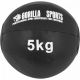 Gorilla Sports Sada kožených medicinbalov, 55 kg, čierna