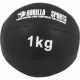 Gorilla Sports Sada kožených medicinbalov, 55 kg, čierna