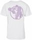 Gorilla Sports Športové tričko s potlačou, bielo/fialová, M