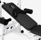 Gorilla Sports Sada posilňovacej lavice + nakladací set, biela