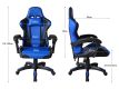 Ergonomická herná stolička s vankúšikmi, modrá