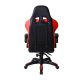 Ergonomická kancelárska stolička s vankúšikmi, čierno-červen