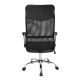 Kancelárska stolička so sieťovaným operadlom, čierna