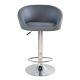 Sada 2 barových stoličiek antracit, výškovo nastaviteľné