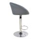 Sada 2 barových stoličiek antracit, výškovo nastaviteľné