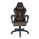 Ergonomická kancelárska stolička s vankúšikmi, hnedá