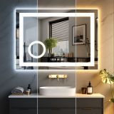 IREDA kúpeľňové zrkadlo s LED osvetlením, 80 x 60 cm