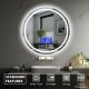 IREDA Kúpeľňové zrkadlo s osvetlením, 70 cm, reproduktor