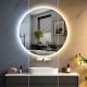 IREDA Kúpeľňové zrkadlo s LED osvetlením, okrúhle, 70 cm