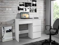 Počítačový stôl biely so zásuvkami na štúdium a prácu