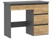 Počítačový stôl, farba antracit-dub, so zásuvkami