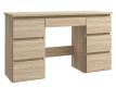 Písací stôl so zásuvkami, farba dub sonoma, pre mladých
