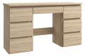 Písací stôl so zásuvkami, farba dub sonoma, pre mladých
