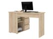 Rohový počítačový stôl, farba dub Sonoma