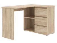 Rohový počítačový stôl, farba dub Sonoma
