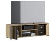 TV skrinka drevená 140 cm, s policou a dvierkami