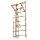 Detské drevené rebriny s hrazdou, kruhmi, povrazovým rebríko