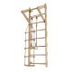 Detské drevené rebriny s hrazdou, kruhmi, povrazovým rebríko