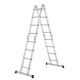 Hliníkový skladací rebrík 3,6 m, 4 dielny, 6 priečok, 150 kg