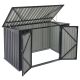 Kovový prístrešok, 3 popolnice, výklopné veko, 200×105×128cm