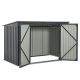 Kovový prístrešok, 3 popolnice, výklopné veko, 200×105×128cm