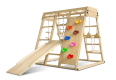 Detské vnútorné drevené ihrisko so šmykľavkou, skladacie veľ