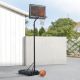 Basketbalový kôš s nastaviteľnou výškou na vonkajšie použiti