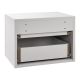 Nástenný nočný stolík 40x29x30 cm, 2 zásuvky, biely