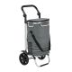 Nákupný vozík 3 v 1 – objem 56 l, sivý