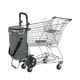 Nákupný vozík 3 v 1 – objem 56 l, sivý