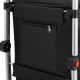 Nákupný vozík 3 v 1 na schody - objem 56 l, čierny