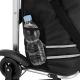 Nákupný vozík 3 v 1 na schody - objem 56 l, čierny