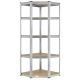 Kovový rohový regál 180x70x40-70 cm, 5 políc, nosnosť 875 kg