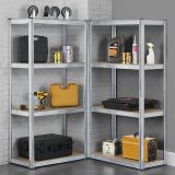 Kovový regál Easy 2 ks 160x80x40 cm, 4 police, nosnosť 640kg