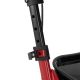Skladacie hliníkové chodítko s brzdou a taškou, červené