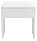 Taburet biely ku kozmetickému stolíku 42 cm s čalúnením