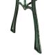 Záhradná lavička 122 cm, drevo/liatina, 2-miestna