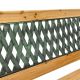 Záhradná lavička 122 cm, drevo/liatina, 2-miestna