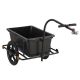 Prepravný príves za bicykel 90 l s plachtou, čierny
